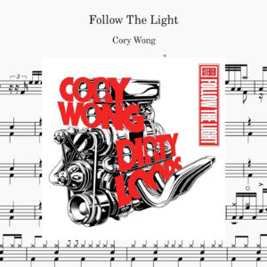 J-Rod - Follow The Light Drum Score ドラム楽譜
