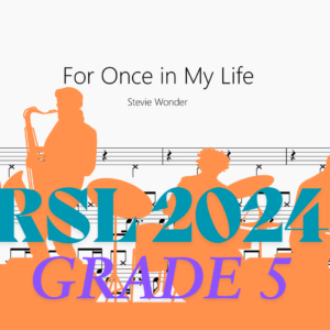 For Once in My Life【Rock school Drum Lv5】