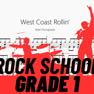 West Coast Rollin'【Rock school Drum Lv1】