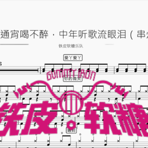 十八通宵喝不醉，中年听歌流眼泪 （串烧） 【铁皮软糖】