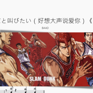 君が好きだと叫びたい（好想大声说爱你）《灌篮高手》【BAAD】