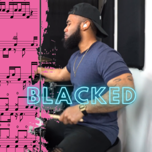 Blacked  J rod drum cover
