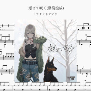 トゲナシトゲアリ (TOGENASHI TOGEARI) - 爆ぜて咲く Drum Score ドラム楽譜