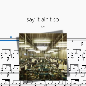 say it ain't so【toe】