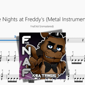 Five Nights at Freddy's Metal Instrumental【Fnaf,Vol 1remastered】