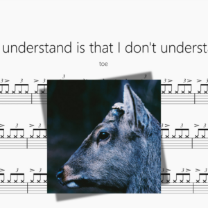 all I understand is that I don't understand【toe】